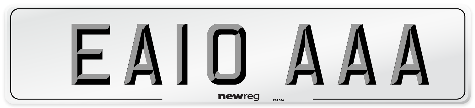 EA10 AAA Number Plate from New Reg